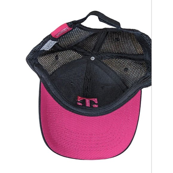 T Mobile Tuesday's Tmobile Employee Hat Cap Baseball Black Pink Hook Loop - Picture 4 of 5